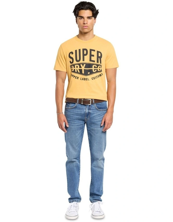 Copper Label Graphic Tee in Winter Gold image 4