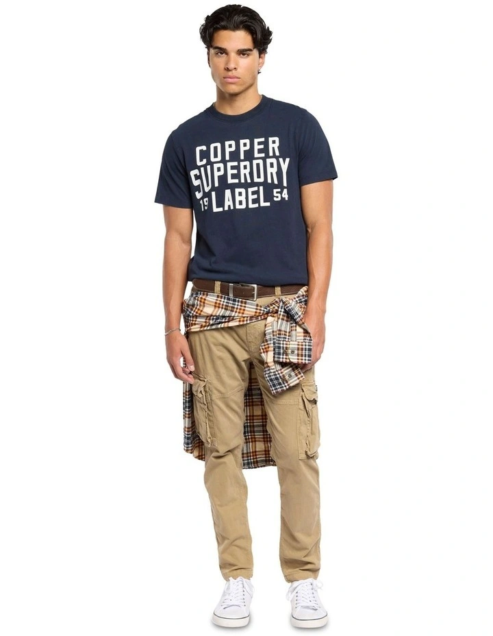 Copper Label Graphic Tee in Eclipse Navy image 4