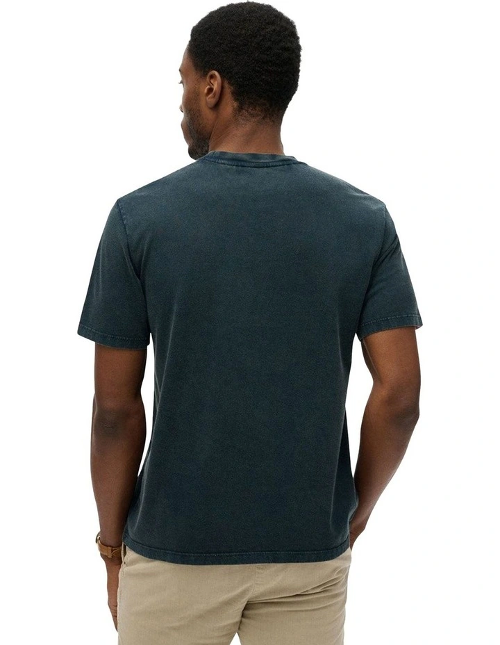 Machined Goods Workwear Tee in Eclipse Navy image 2