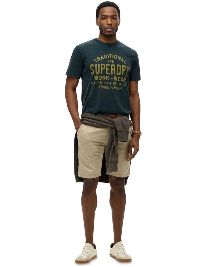 Machined Goods Workwear Tee in Eclipse Navy image 4