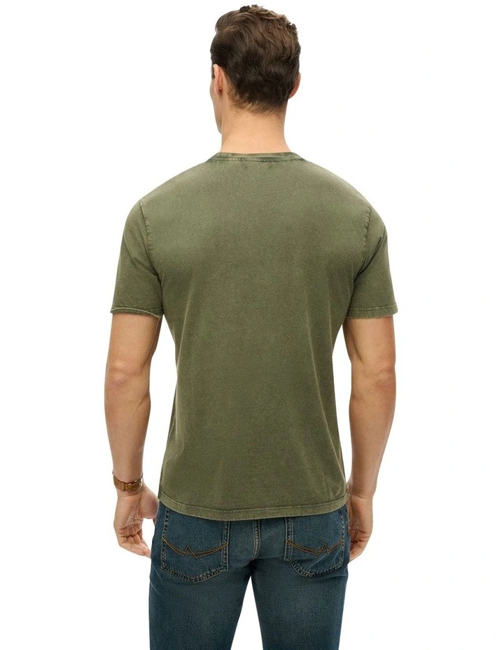 Machined Goods Workwear Tee in Sea Spray Green image 2