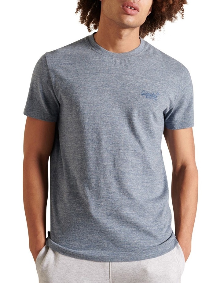 Vintage Logo Embroidered Tee Creek Blue Grit Grin