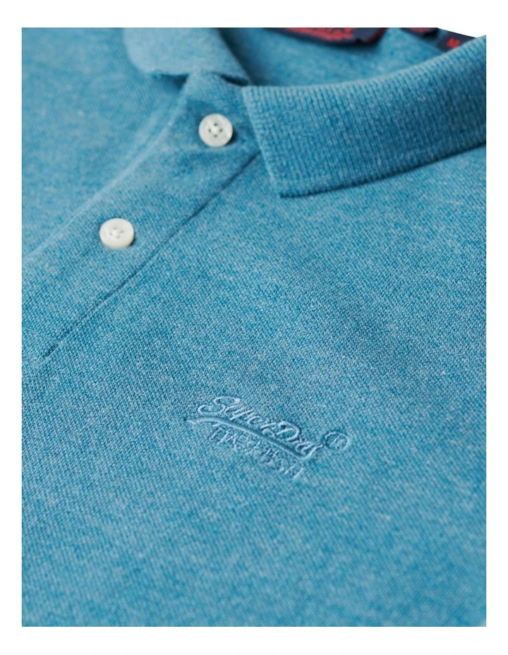 Classic Pique Polo in Alaskan Blue Marle image 5