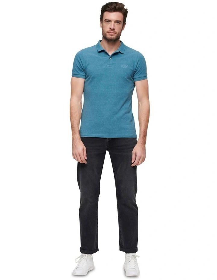Classic Pique Polo in Alaskan Blue Marle image 6