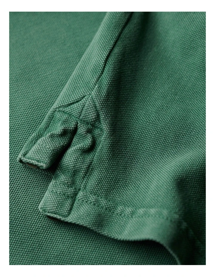 Vintage Destroy Polo in Light Fern Green image 4