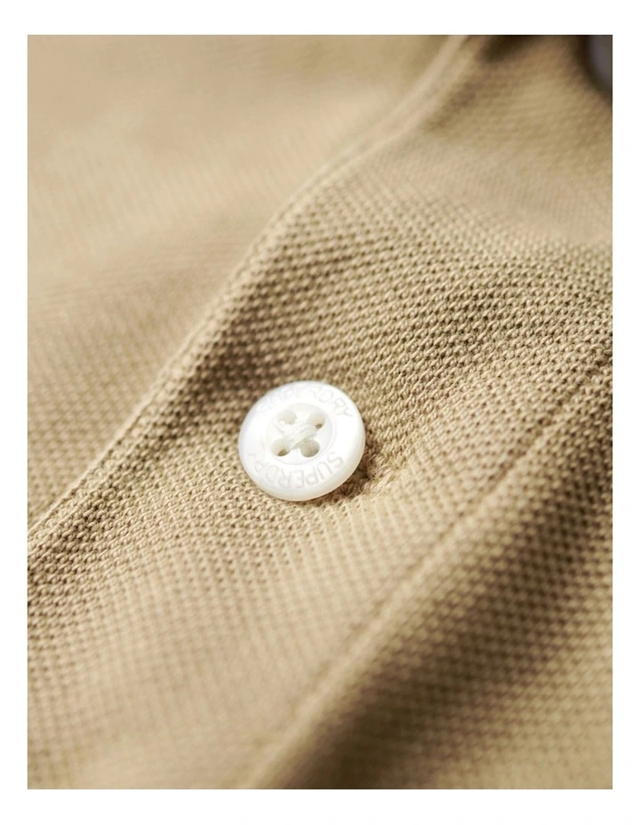 Vintage Destroy Polo Shirt in Canyon Sand Brown image 4