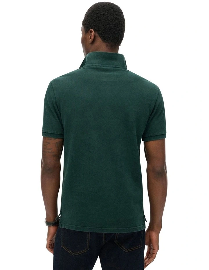 Vintage Destroy Polo in Enamel Green image 2