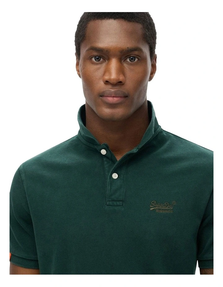 Vintage Destroy Polo in Enamel Green image 3