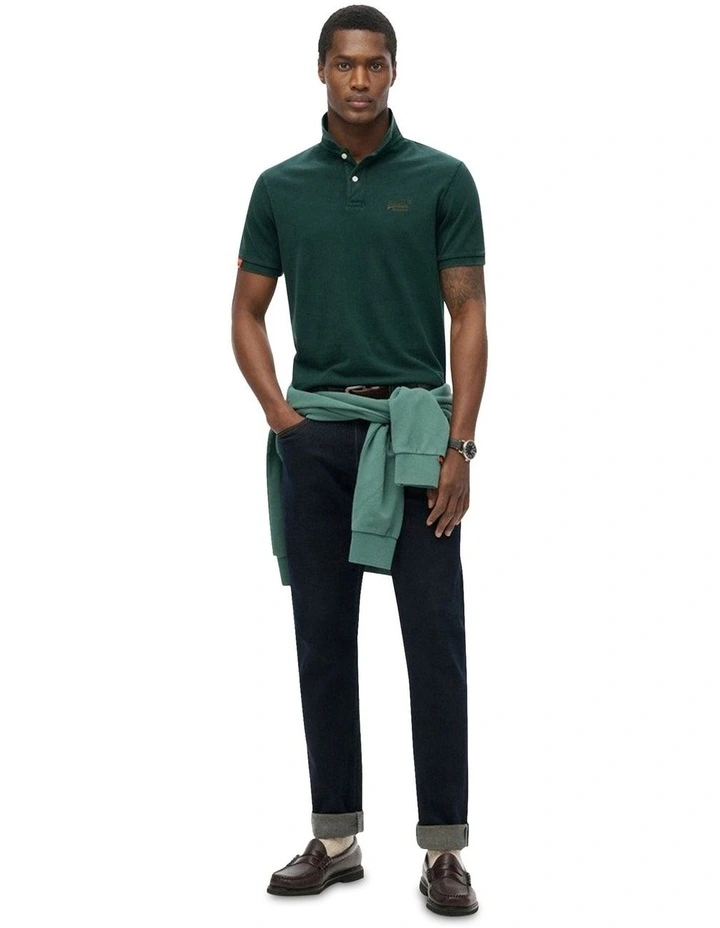 Vintage Destroy Polo in Enamel Green image 4