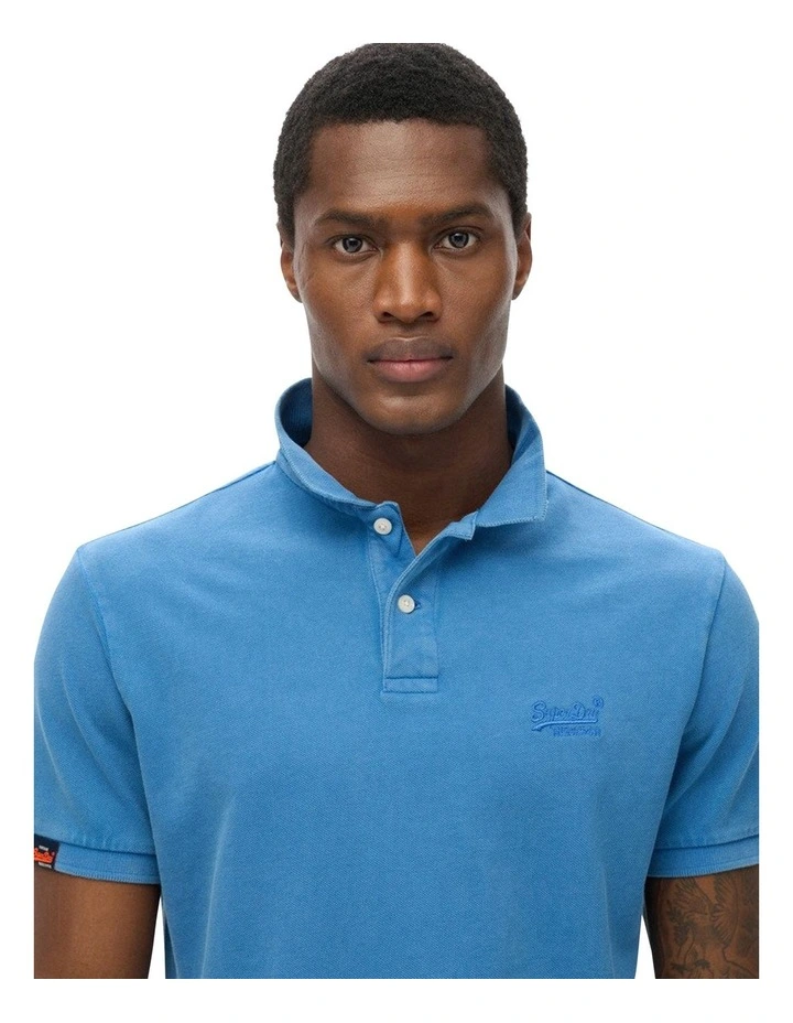 Vintage Destroy Polo in Monaco Blue image 3