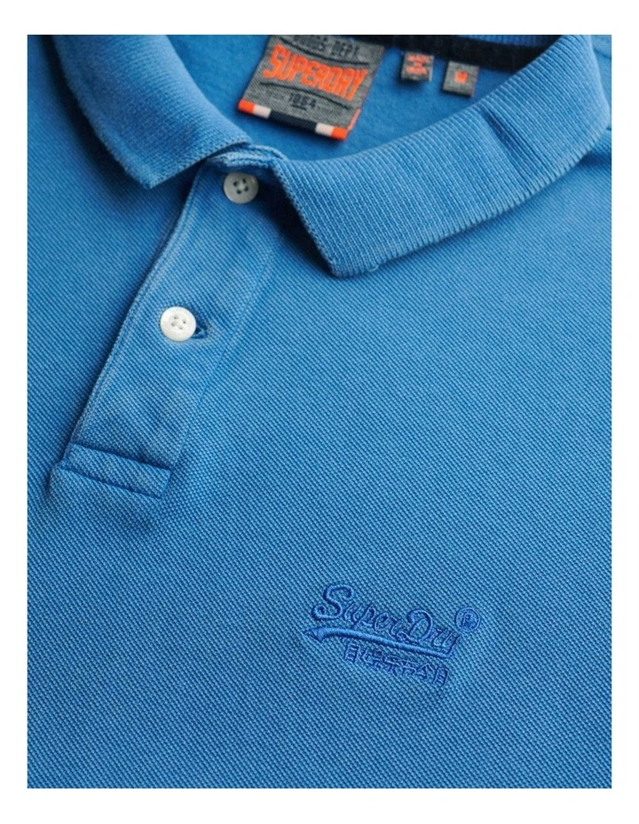 Vintage Destroy Polo in Monaco Blue image 5