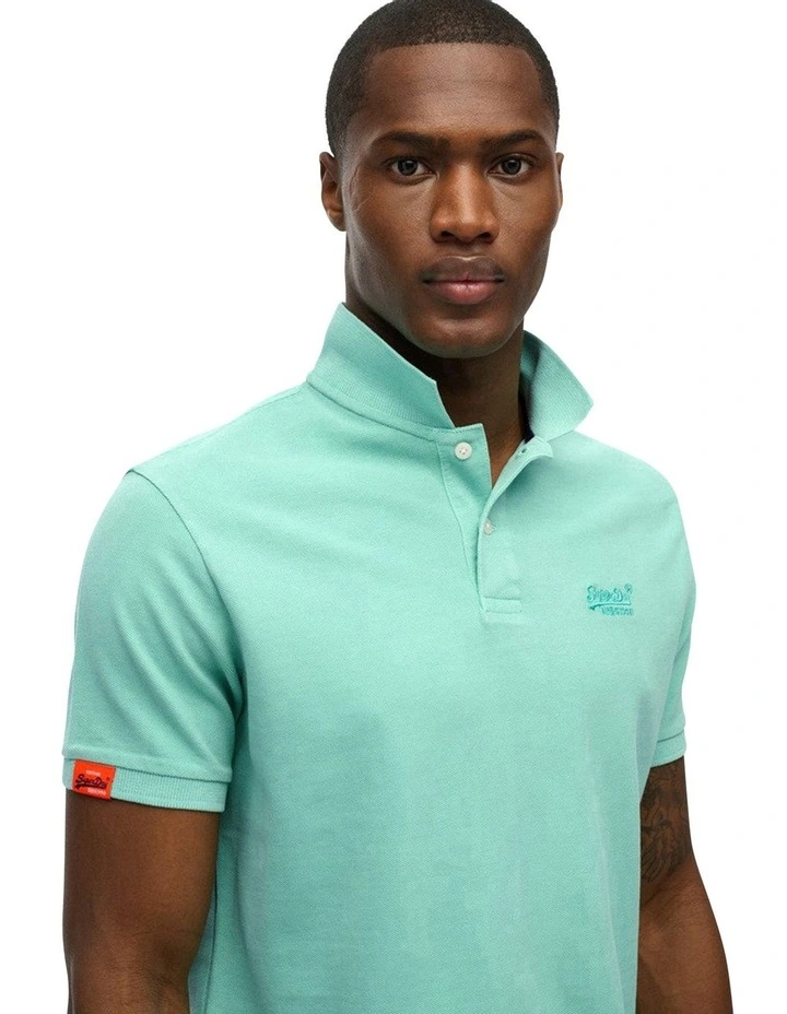 Vintage Destroy Polo in Spearmint Light Green image 3