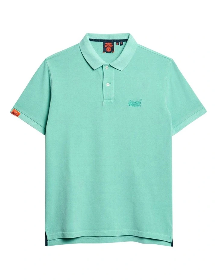 Vintage Destroy Polo in Spearmint Light Green image 6