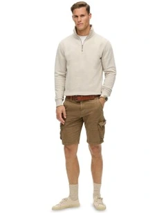 Core Cargo Short in Tan Khaki