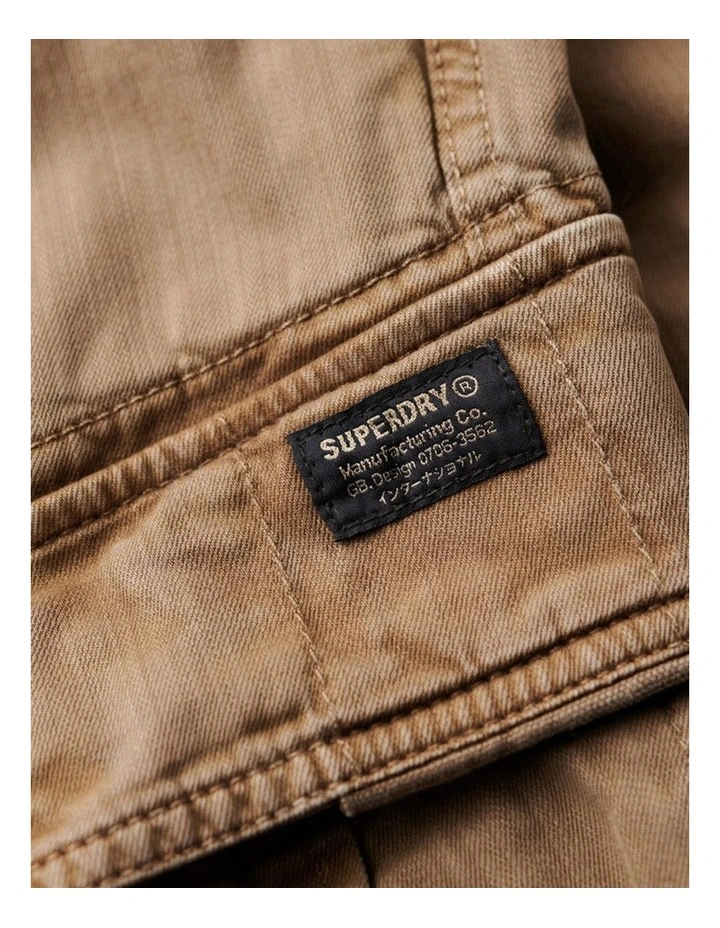 Core Cargo Short in Tan Khaki image 5