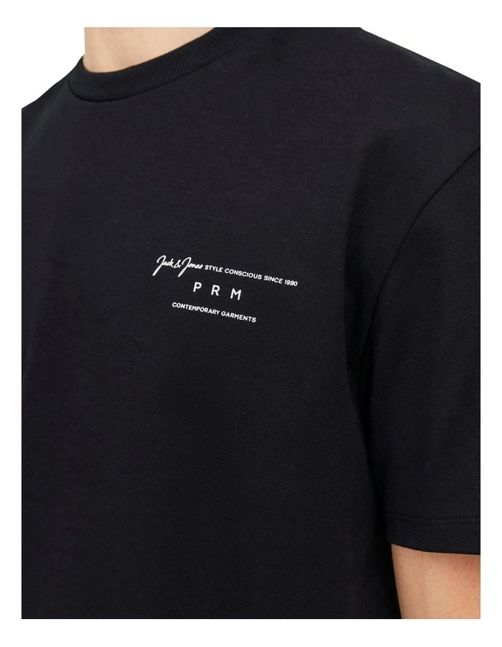 Sanchez Crew Neck T-shirt in Black image 3