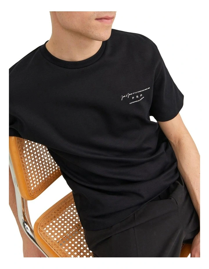 Sanchez Crew Neck T-shirt in Black image 4