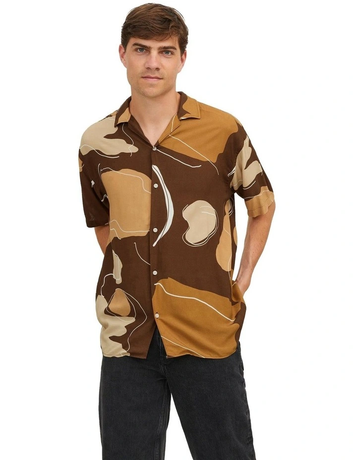 Jeff Moreno Resort Shirt in Brown image 1