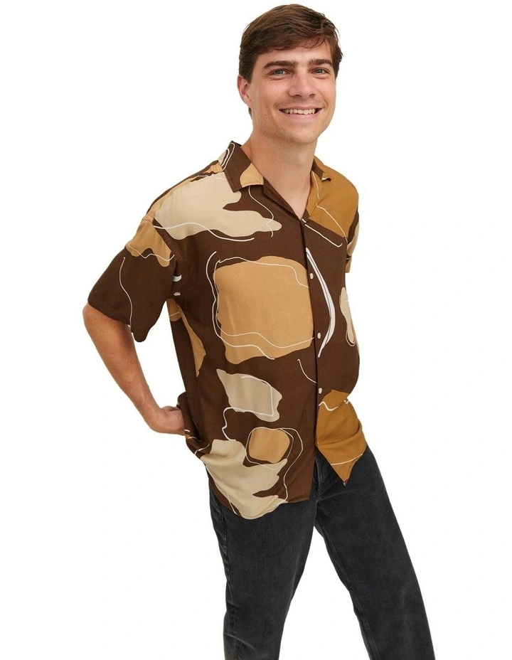 Jeff Moreno Resort Shirt in Brown image 3