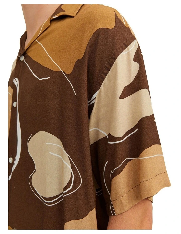 Jeff Moreno Resort Shirt in Brown image 5