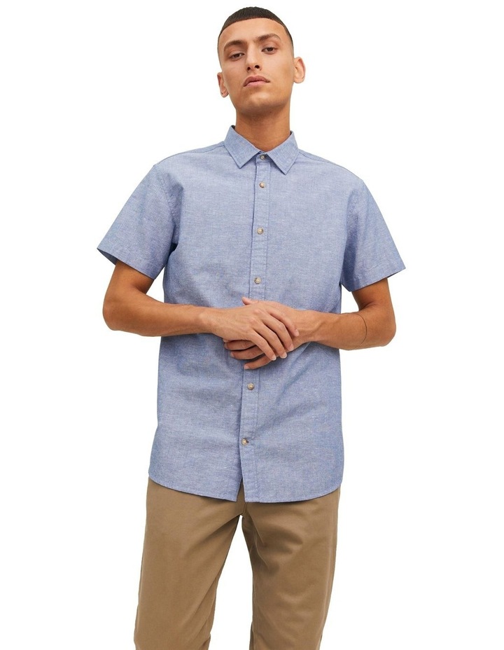 Summer Linen Shirt in Denim