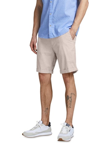 Jack \u0026 Jones Dave Linen Shorts Cream | MYER