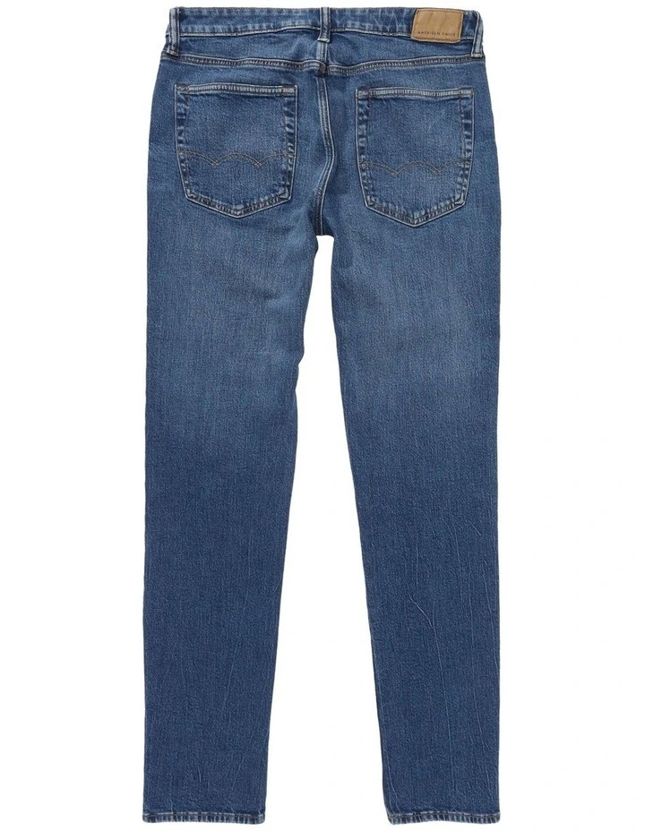 Intl Excl Medium Clean Slim Fit Jeans in Blue image 4