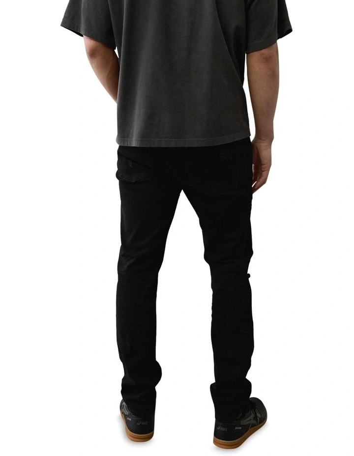 Air Flex+ Ripped Slim Jeans in Always Black image 2