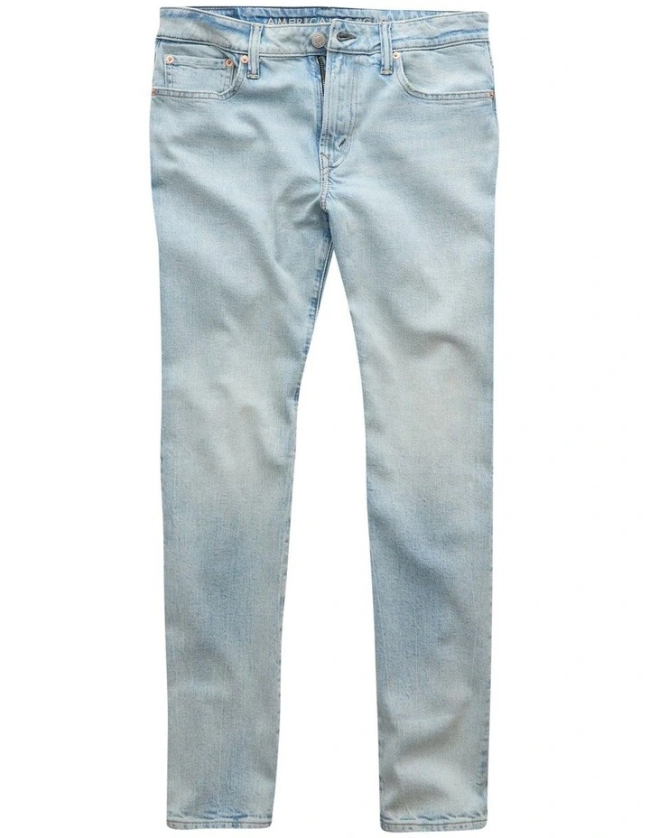 Airflex+ Tencel Fibers Slim Straight Jeans in Light Repair image 3