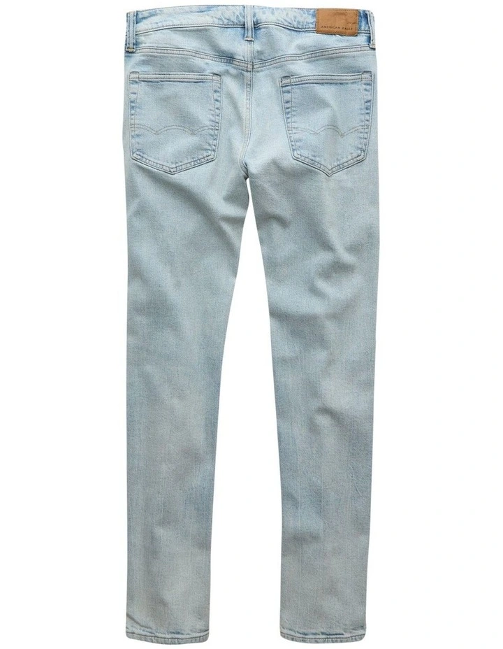 Airflex+ Tencel Fibers Slim Straight Jeans in Light Repair image 4
