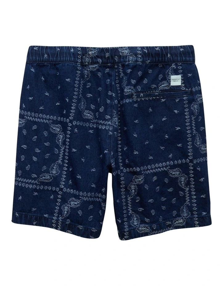 7 Bandana Trekker Short in Dark Ink image 4