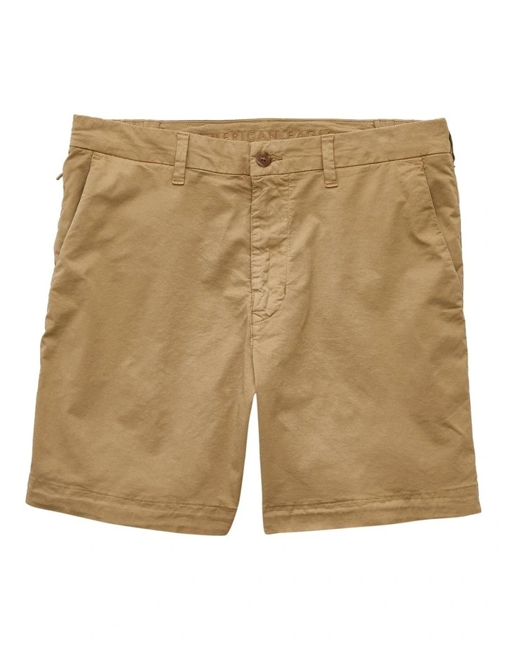 Flex Khaki Short 7" in Khaki image 3