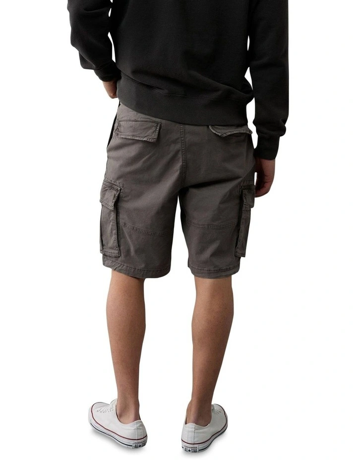 Flex Cargo Shorts 10" in Grey image 2