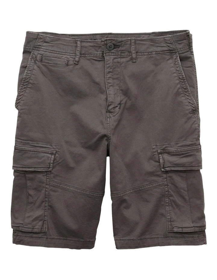 Flex Cargo Shorts 10" in Grey image 3