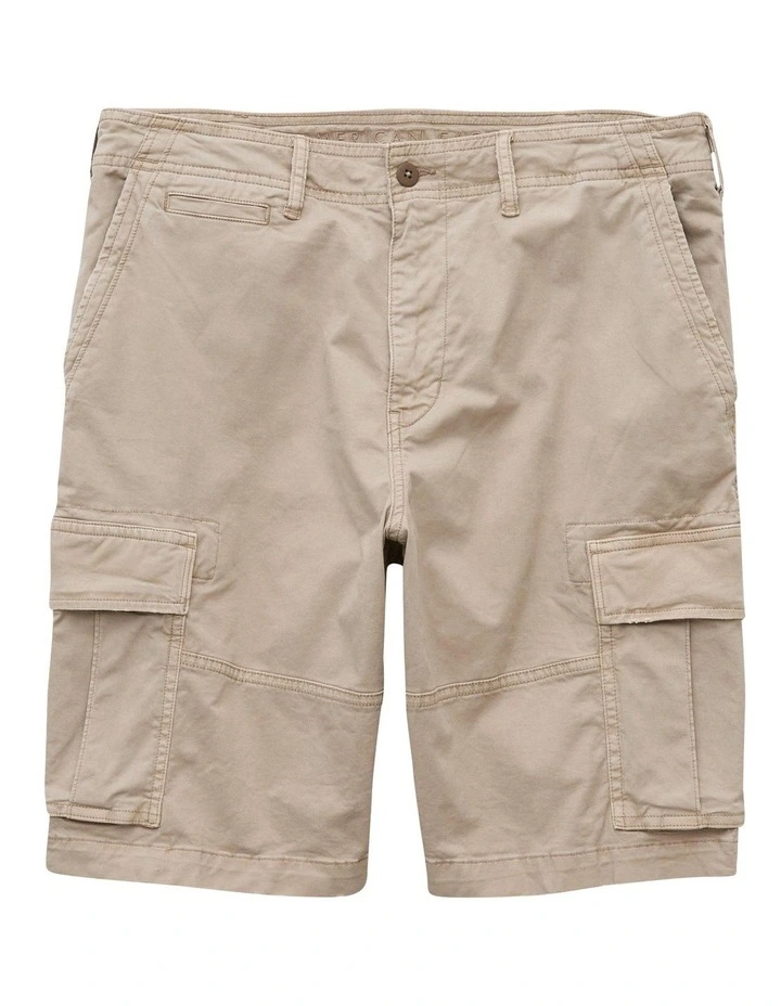 Flex Cargo Shorts 10" in Taupe image 3