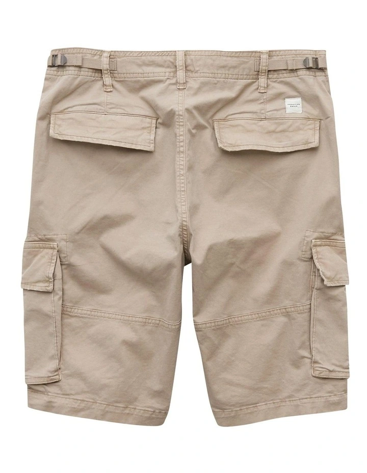 Flex Cargo Shorts 10" in Taupe image 4