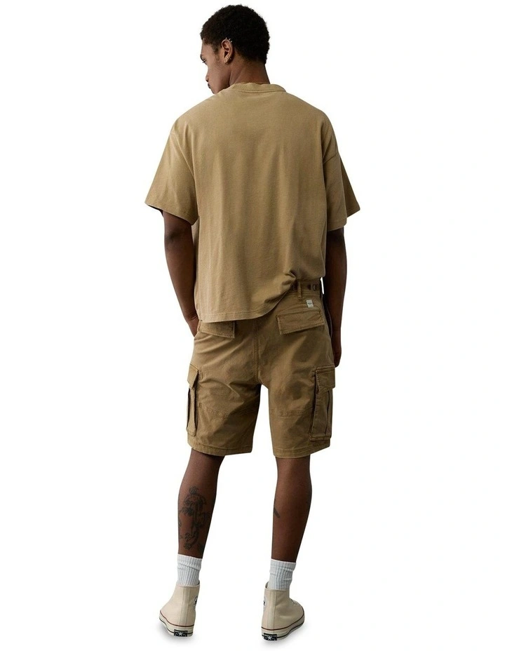 Flex Cargo Shorts 10" in Toasted Almond image 2