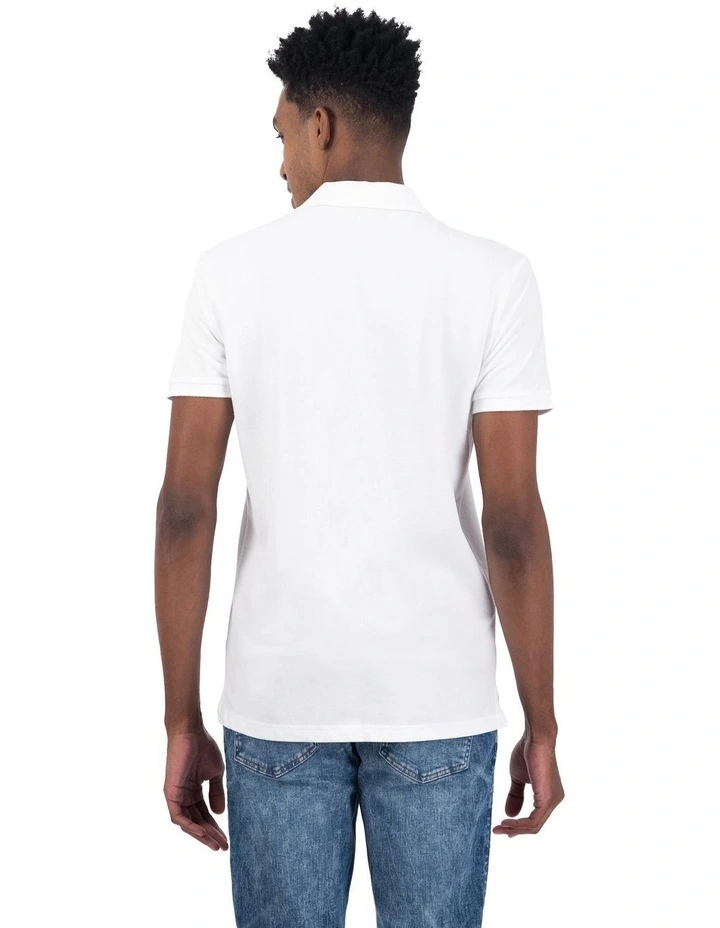 Flex Polo Shirt in White image 2