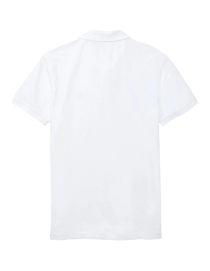 Flex Polo Shirt in White image 4