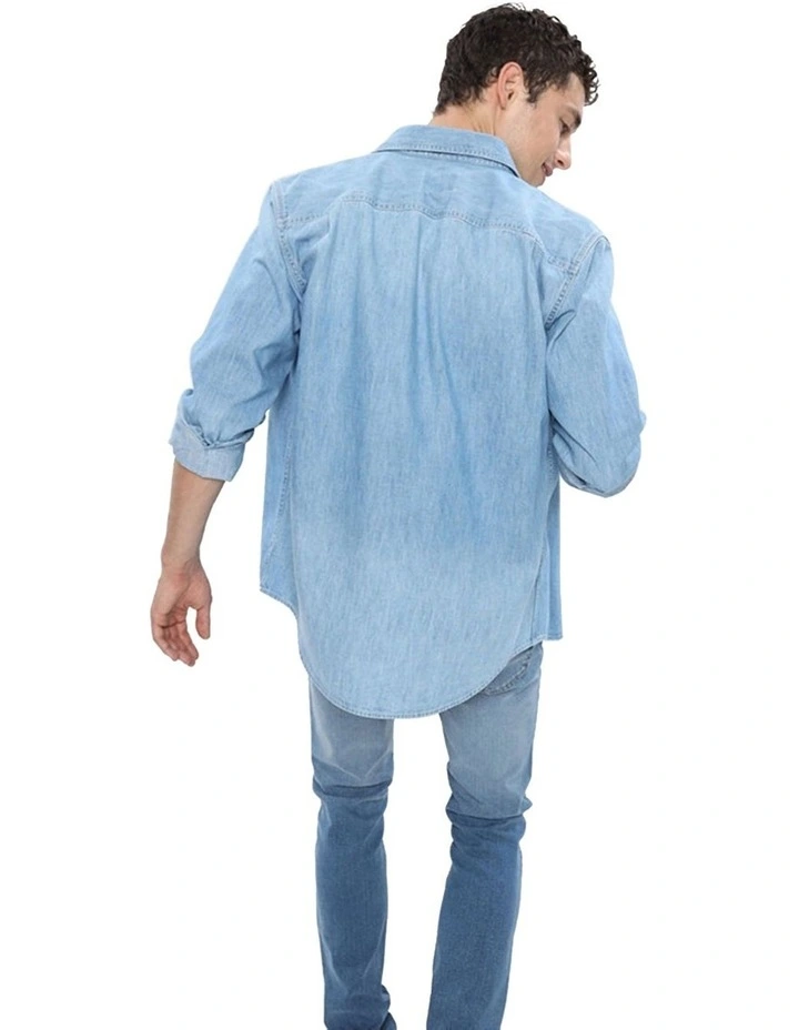 Denim Shirt in Blue image 2