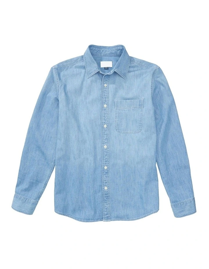 Denim Shirt in Blue image 3