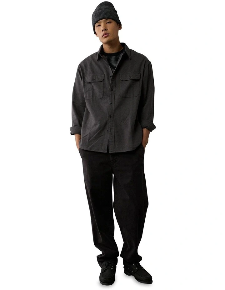 Fireside Flannel Shirt in Black image 1