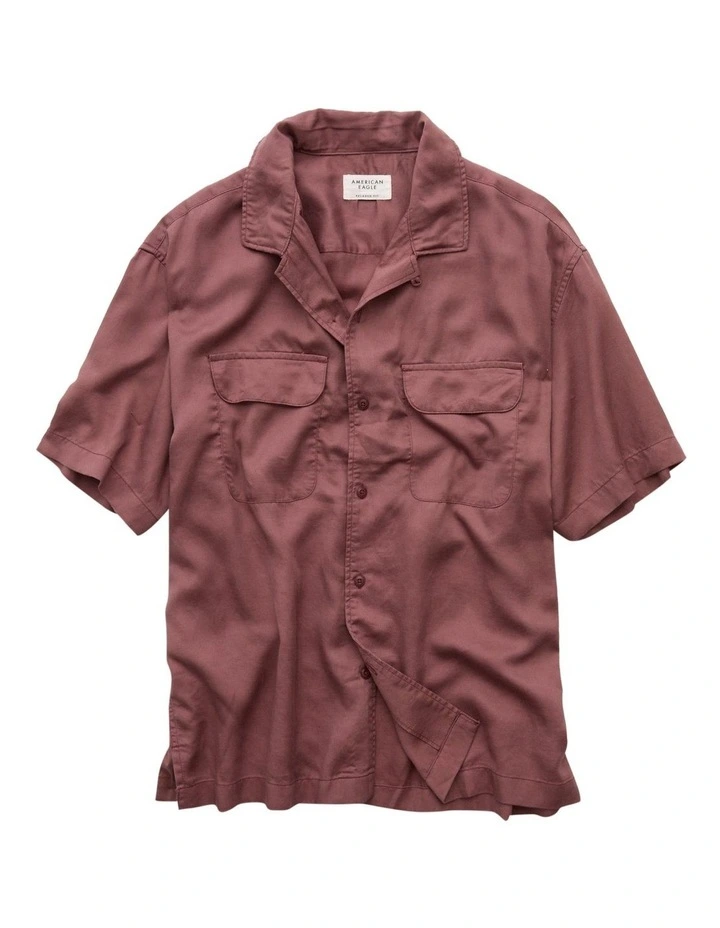 Poolside Button-Up Shirt in Purple image 3