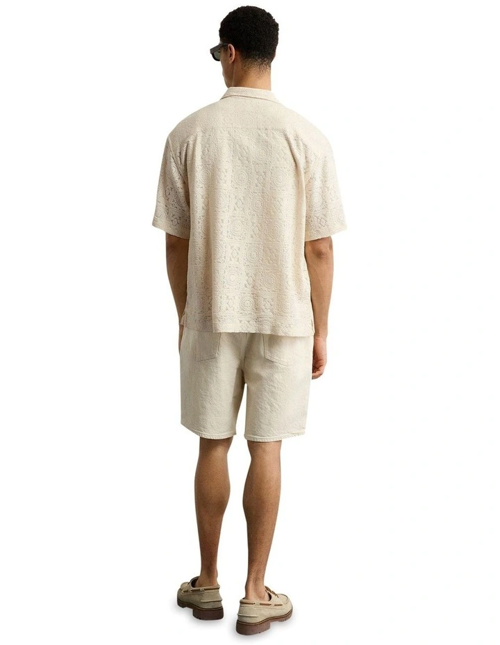 Poolside Button-Up Shirt in White image 2