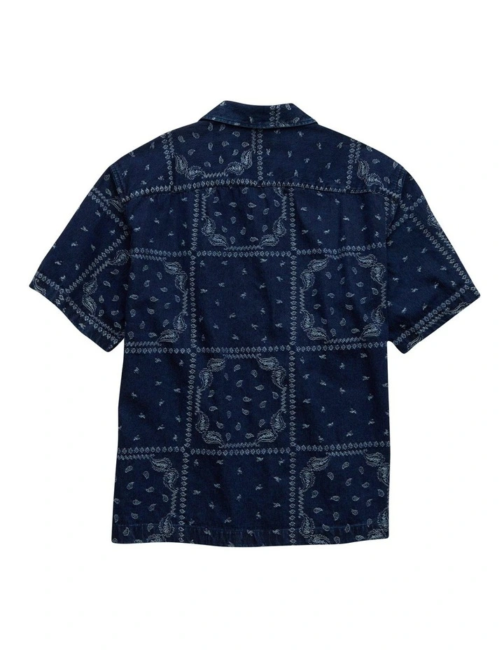 Poolside Button-Up Shirt in Dark Ink image 4