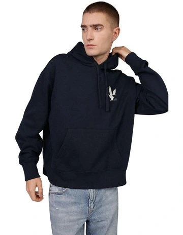 Logo Graphic Hoodie in Tidal Blue