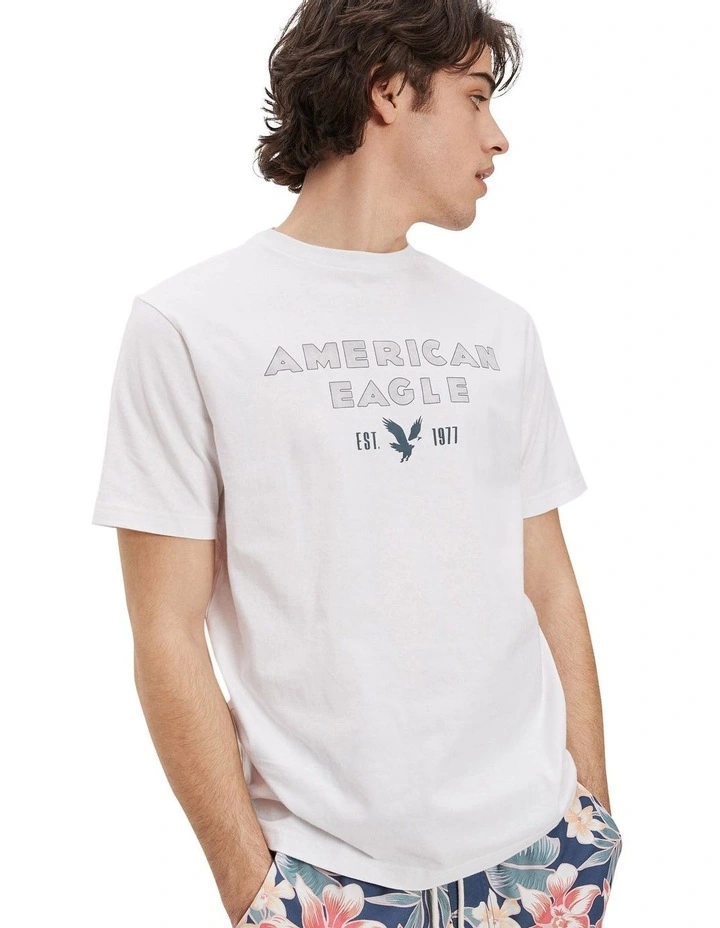 Super Soft Logo Graphic T-shirt in White image 1