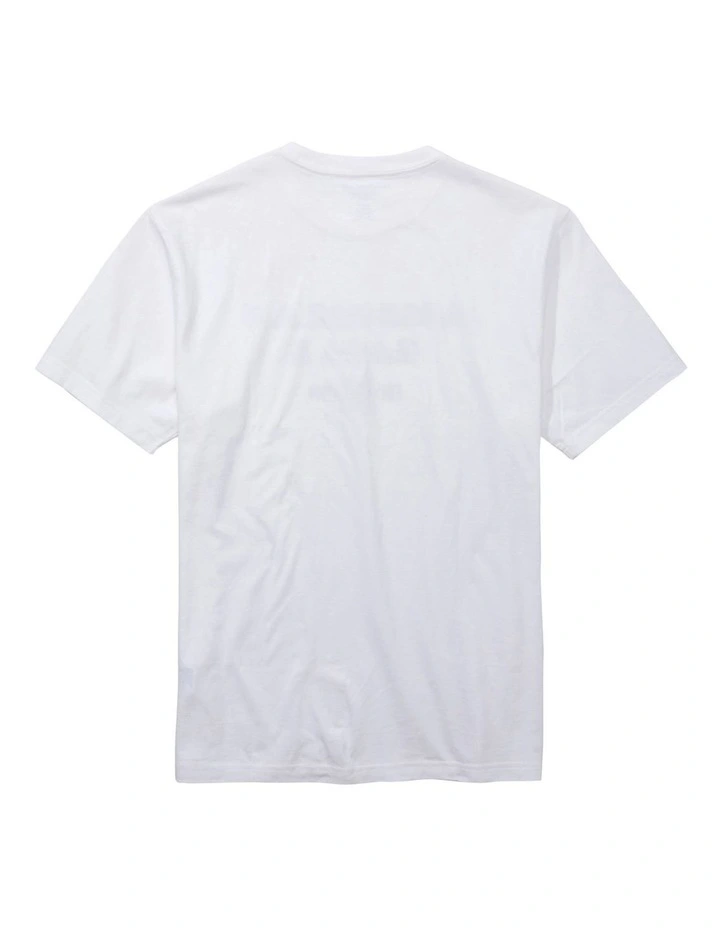 Super Soft Logo Graphic T-shirt in White image 4