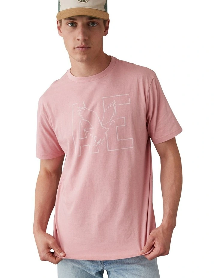 Super Soft Logo Graphic T-shirt in Pink image 1