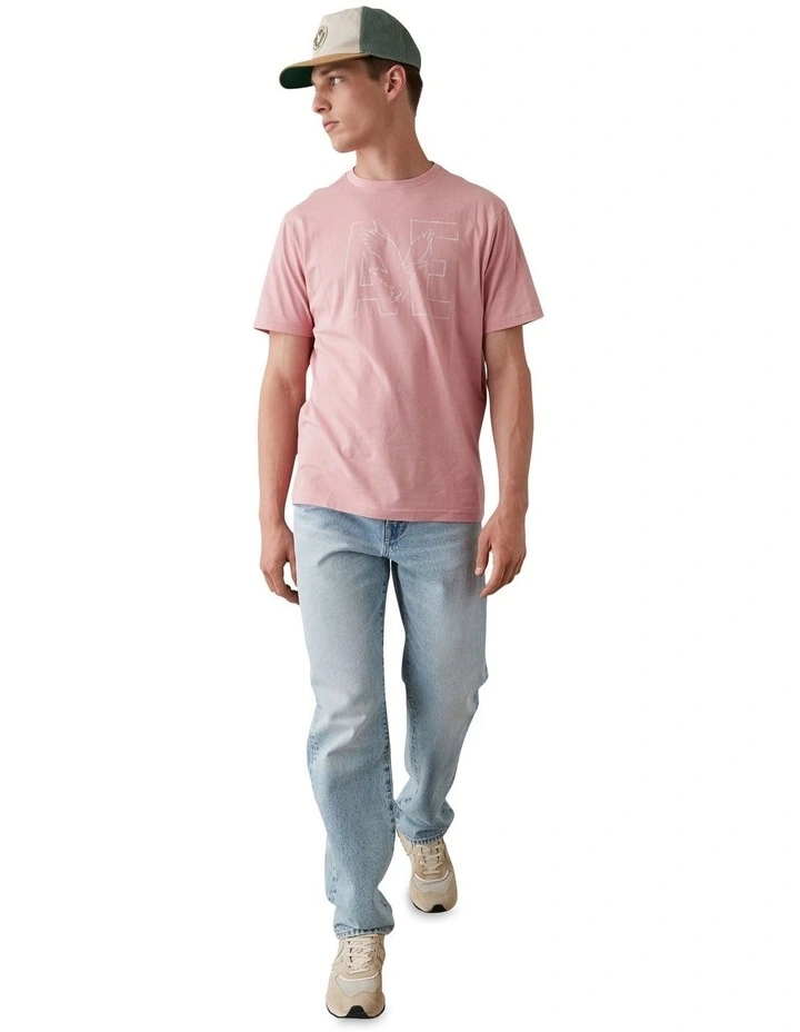 Super Soft Logo Graphic T-shirt in Pink image 2